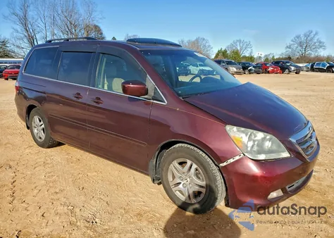2007 Honda Odyssey Touring из США, поврежденный, VIN 5FNRL388X7B045548